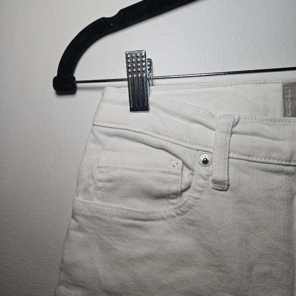 Everlane White High-Rise Kick Crop Jeans - Picture 4 of 10